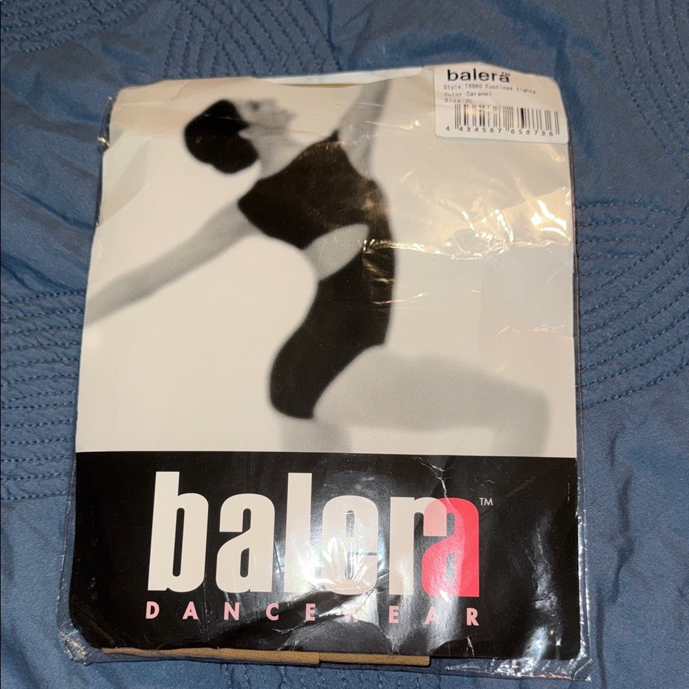 balera size XL adult caramel footless tights